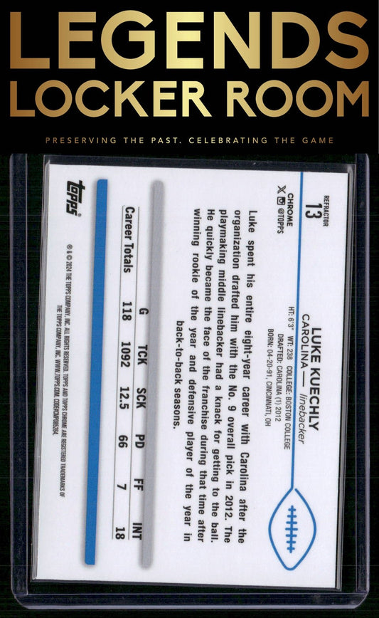 2024 Topps Chrome #13 Luke Kuechly Refractor
