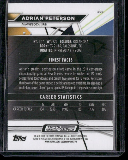 2023 Topps Composite #208 Adrian Peterson