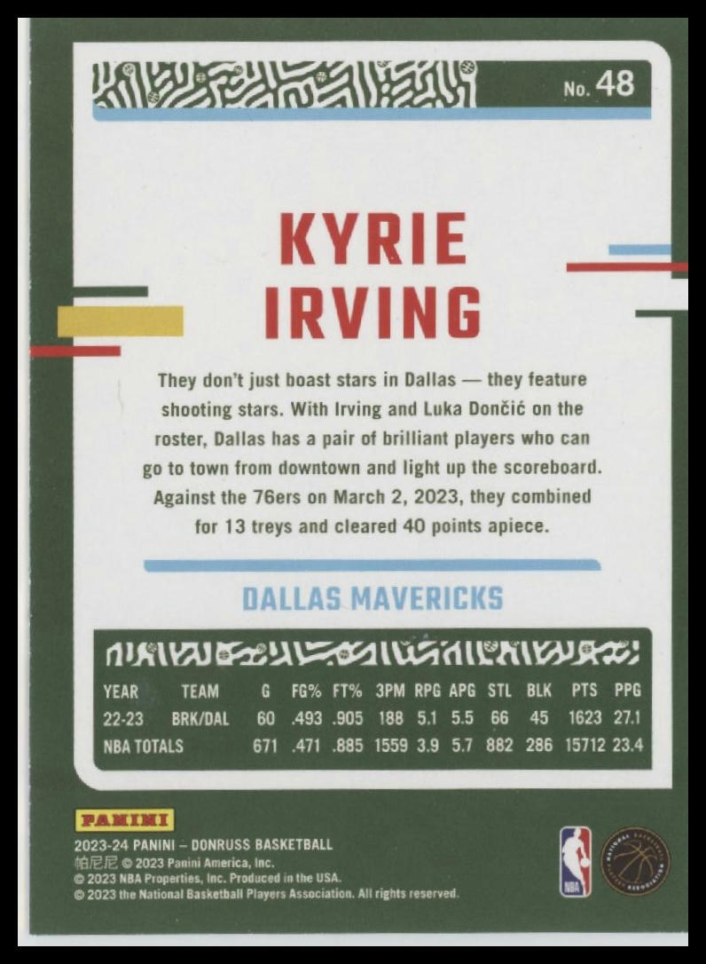 2023-24 Donruss #48 Kyrie Irving