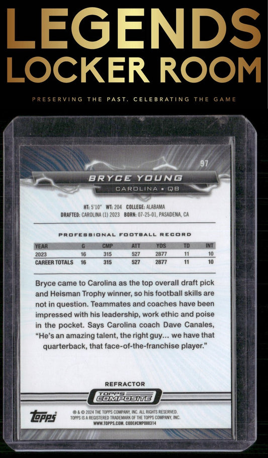 2023 Topps Composite #97 Bryce Young Resurgence Refractor