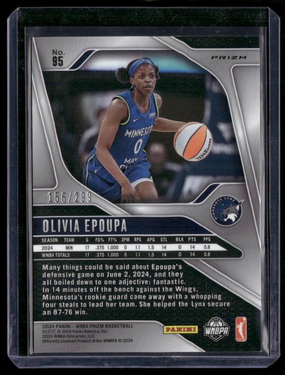 2024 Panini Prizm WNBA #95 Olivia Epoupa Red Prizms #/299