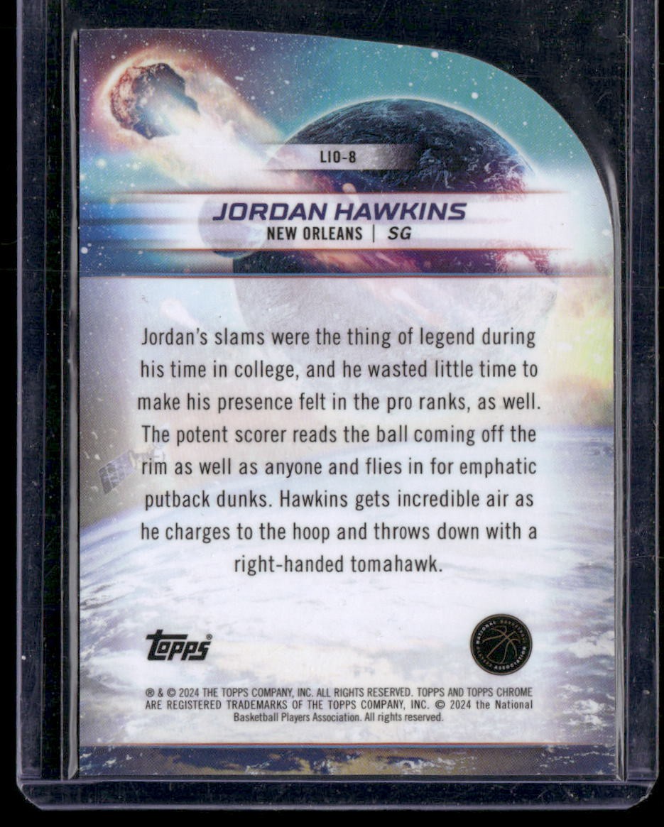 2023-24 Topps Chrome Cosmic #LIO-8 Jordan Hawkins Launched Into Orbit