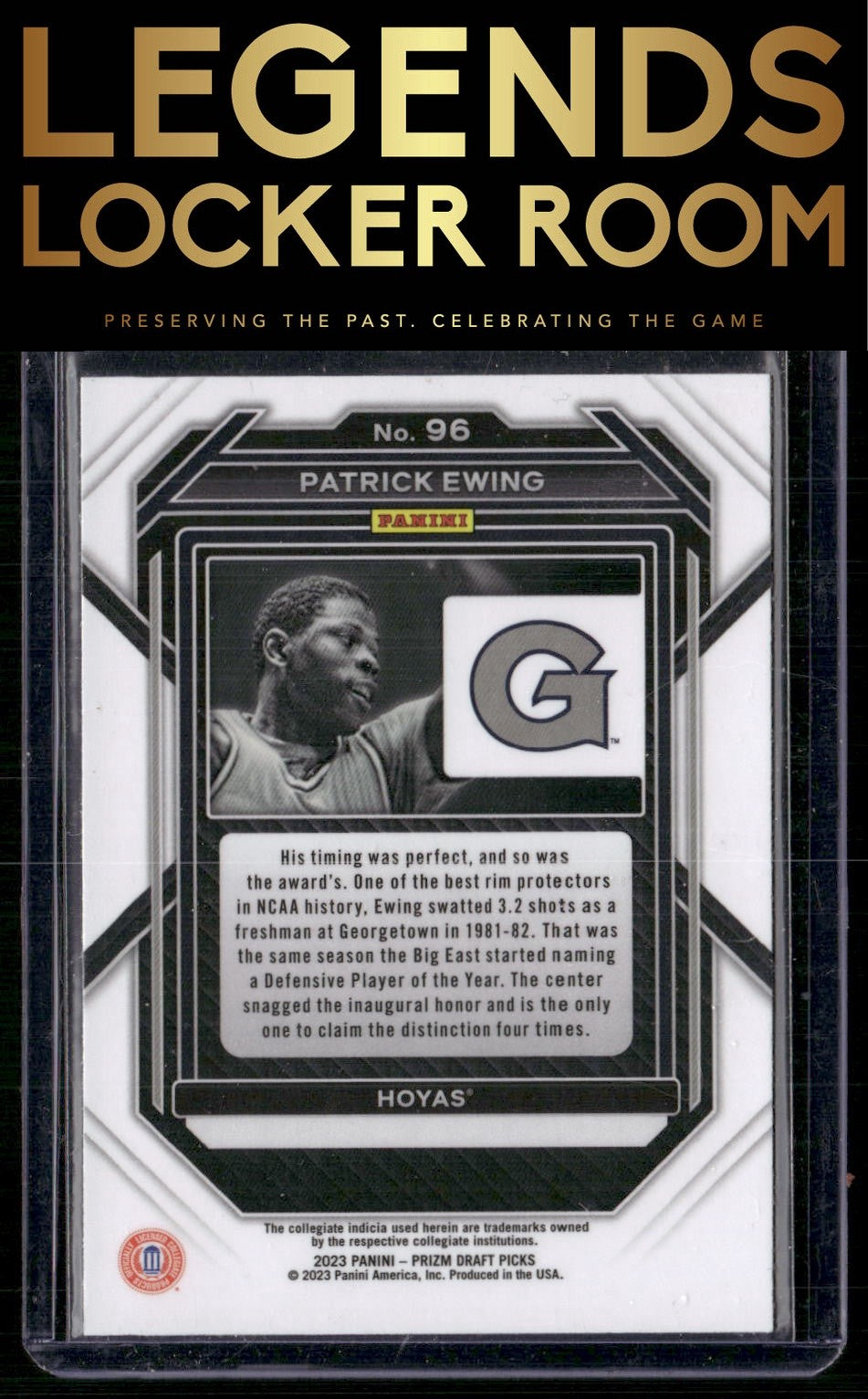 2023 Panini Prizm Draft Picks #96 Patrick Ewing