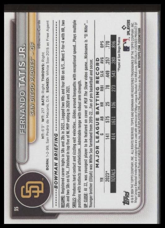 2024 Bowman #35 Fernando Tatis Jr.