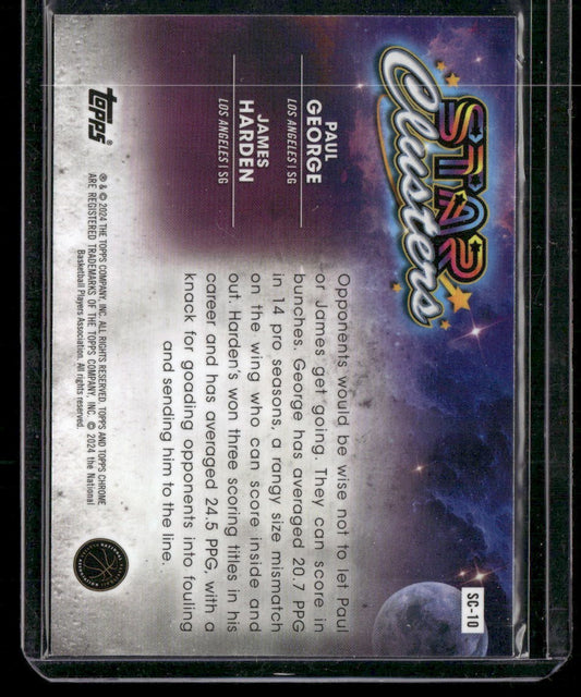 2023-24 Topps Chrome Cosmic #SC-10 Paul George / James Harden Star Clusters
