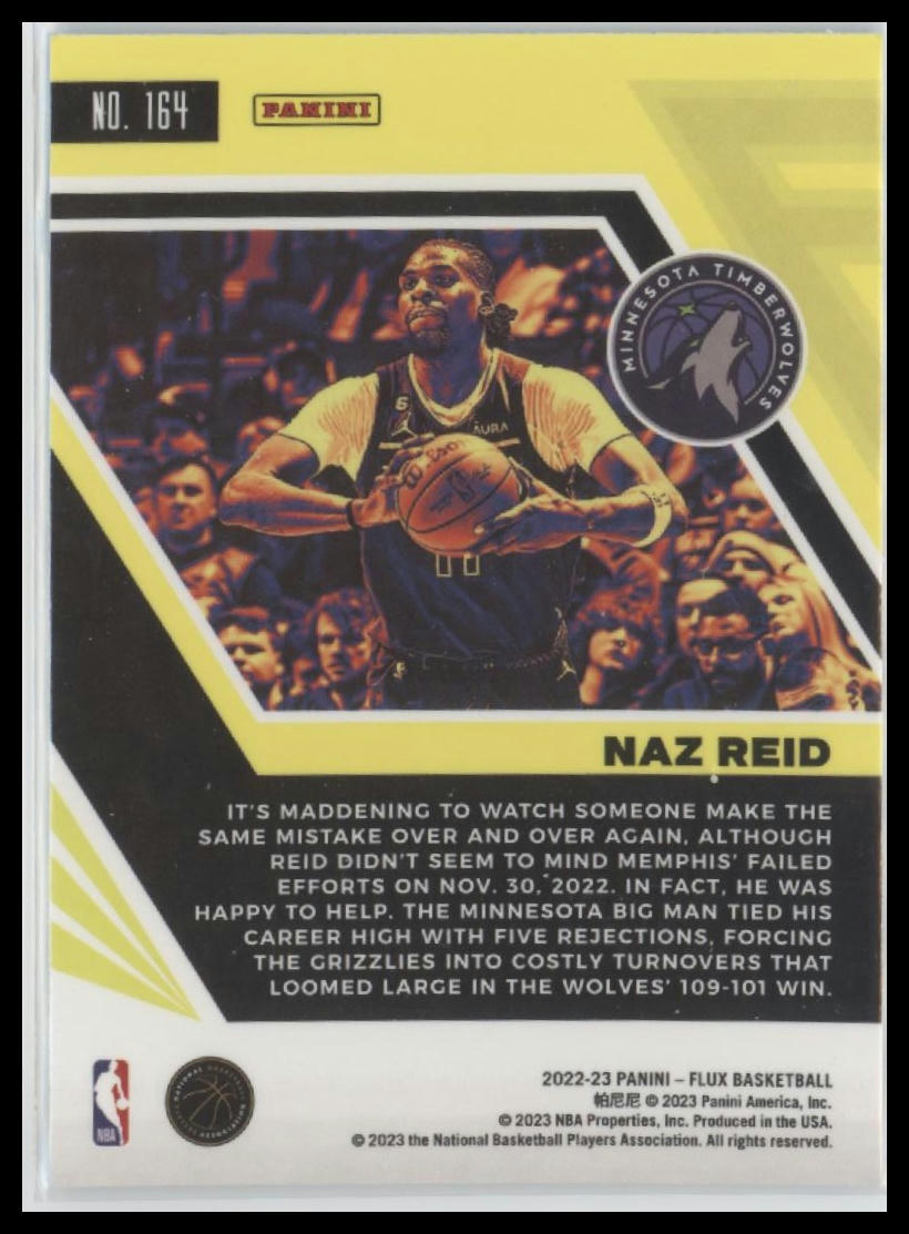 2022-23 Panini Flux #164 Naz Reid