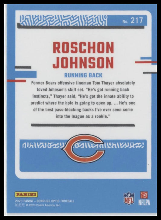 2023 Donruss Optic #217 Roschon Johnson