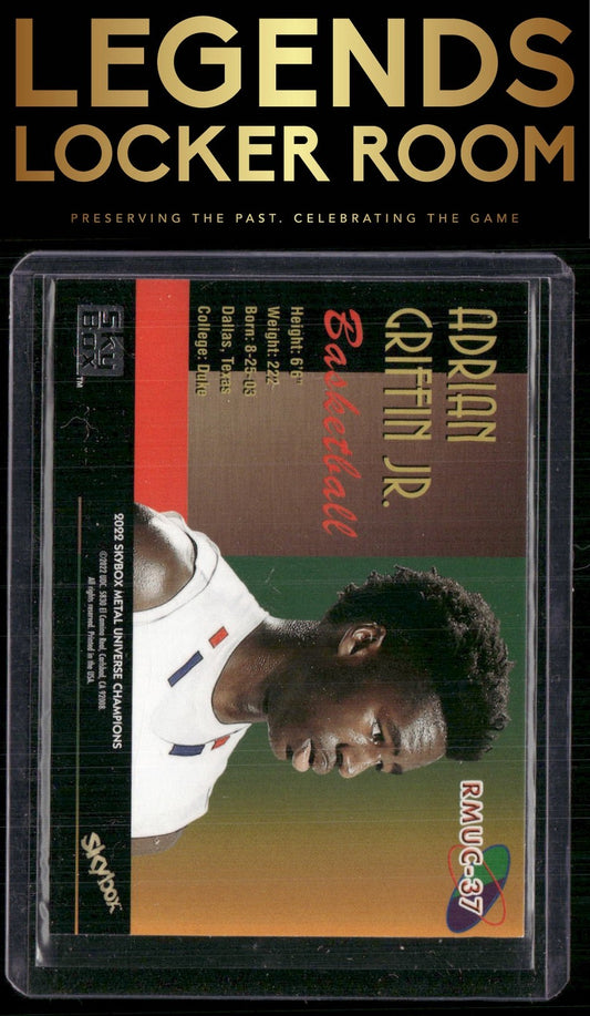 2022 SkyBox Metal Universe Champions Adrian Griffin Jr. Retro Metal