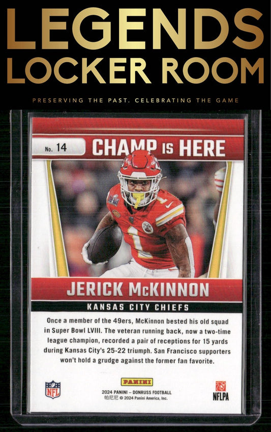 2024 Donruss #14 Jerick McKinnon Champ is Here