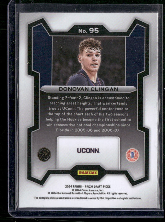 2024 Panini Prizm Draft Picks #95 Donovan Clingan