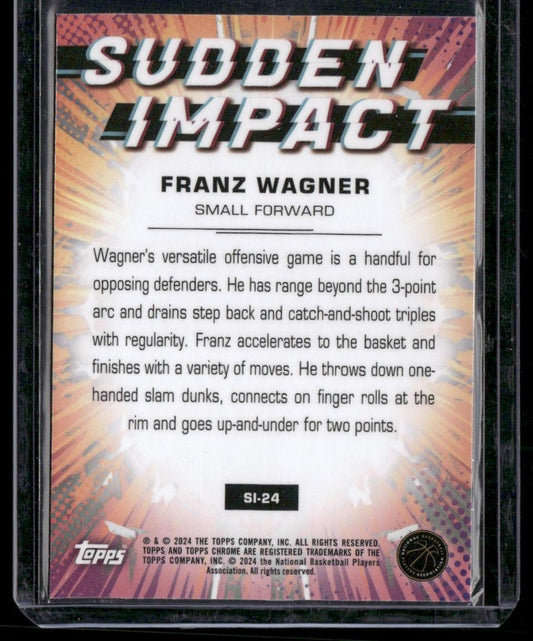 2023-24 Topps Chrome #SI-24 Franz Wagner Sudden Impact