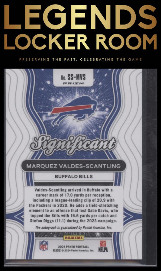 2024 Panini Prizm #SS-MVS Marquez Valdes-Scantling Significant Signatures
