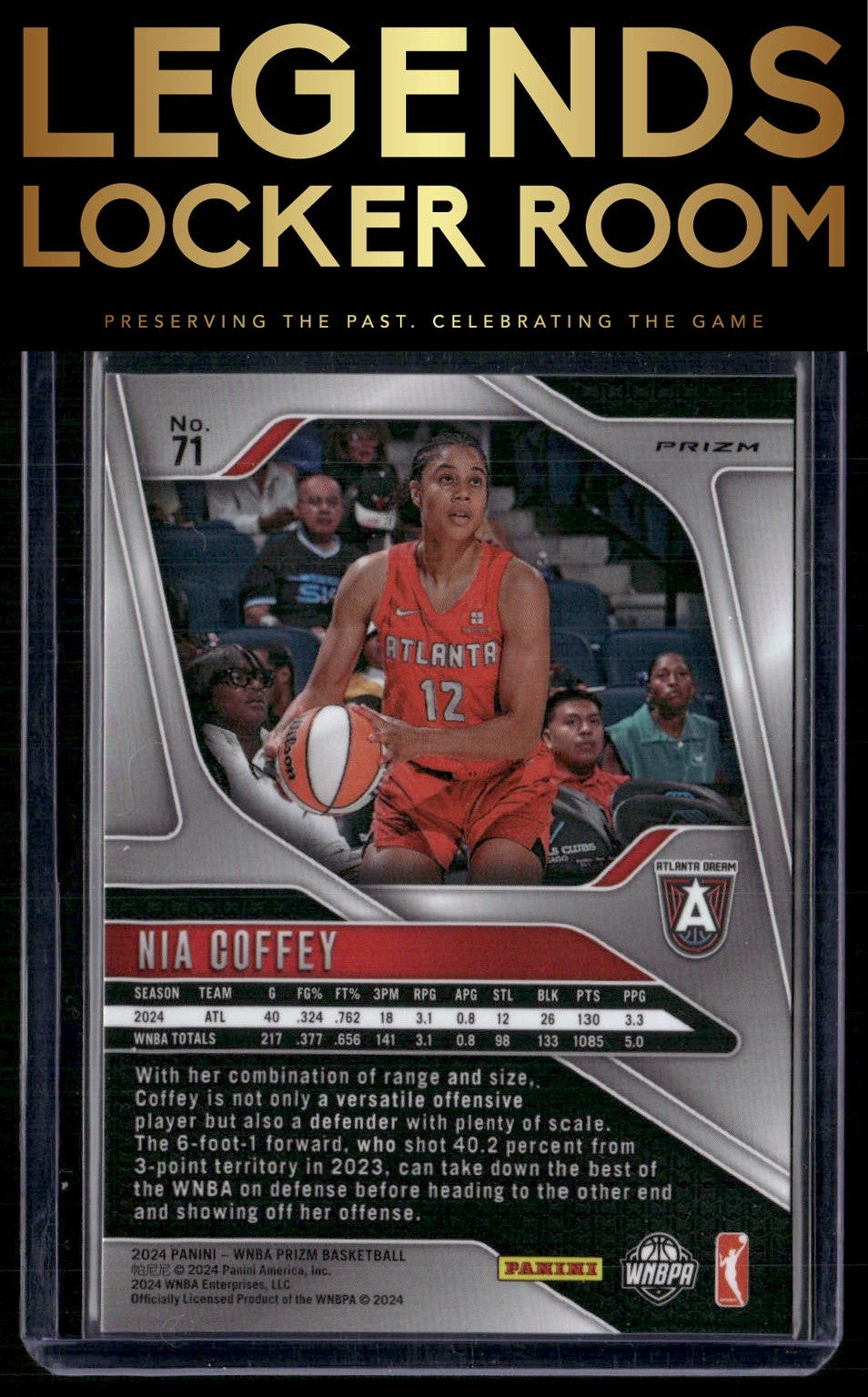 2024 Panini Prizm WNBA #71 Nia Coffey Silver Prizms