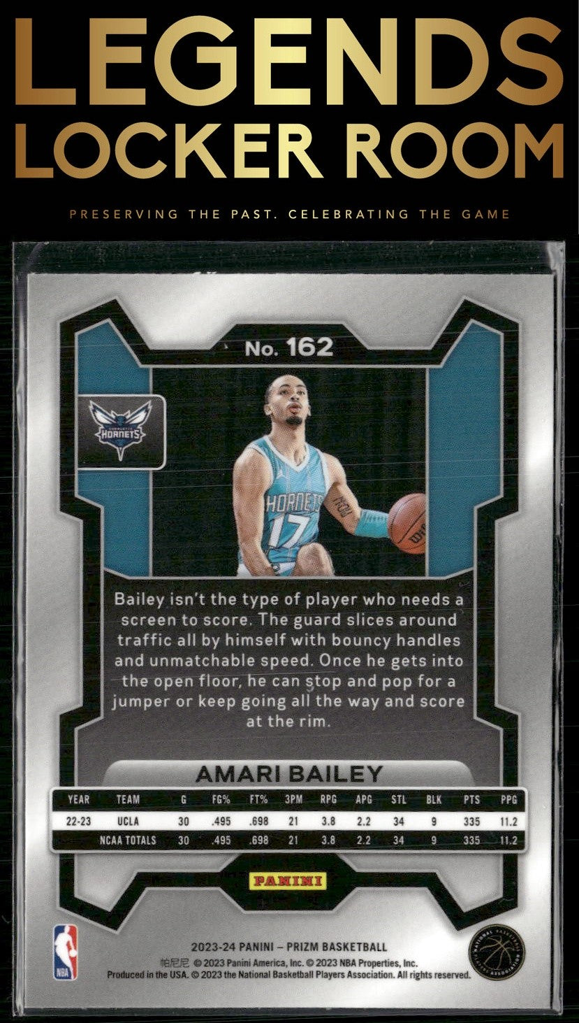 2023-24 Panini Prizm #162 Amari Bailey