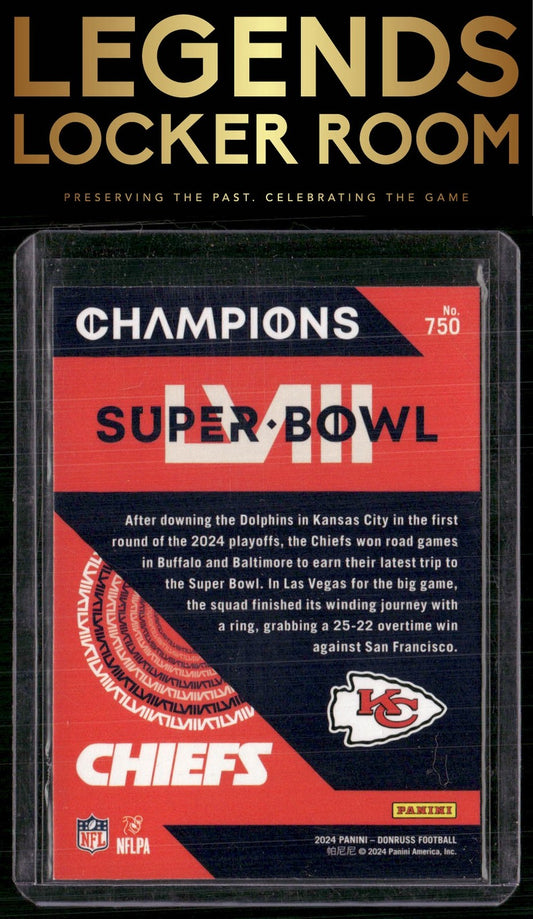 2024 Donruss #750 Kansas City Chiefs Champions
