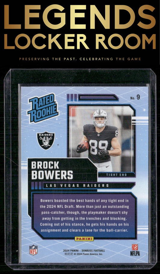2024 Donruss #9 Brock Bowers Rated Rookies Retro