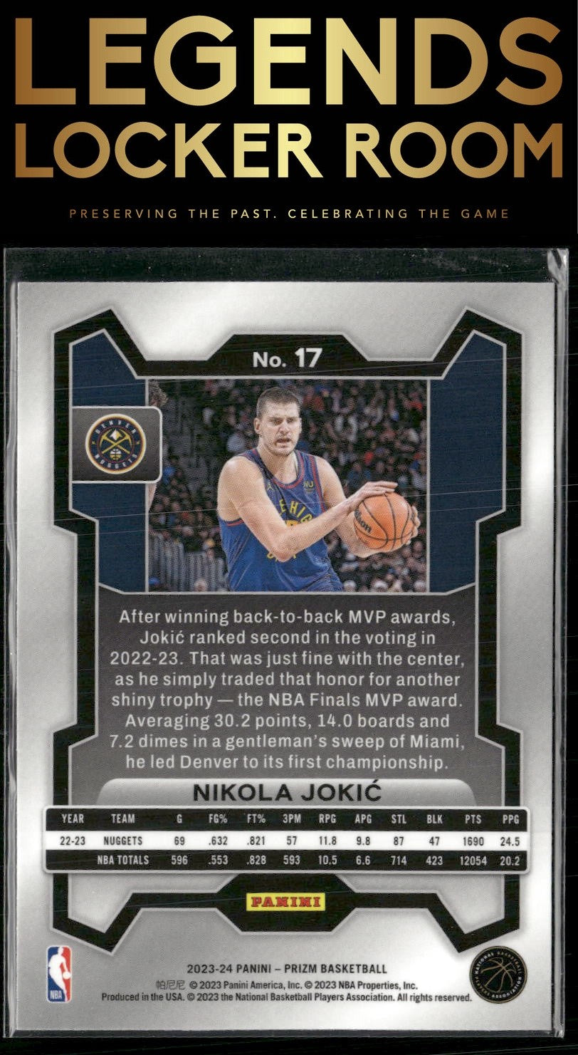 2023-24 Panini Prizm #17 Nikola Jokic