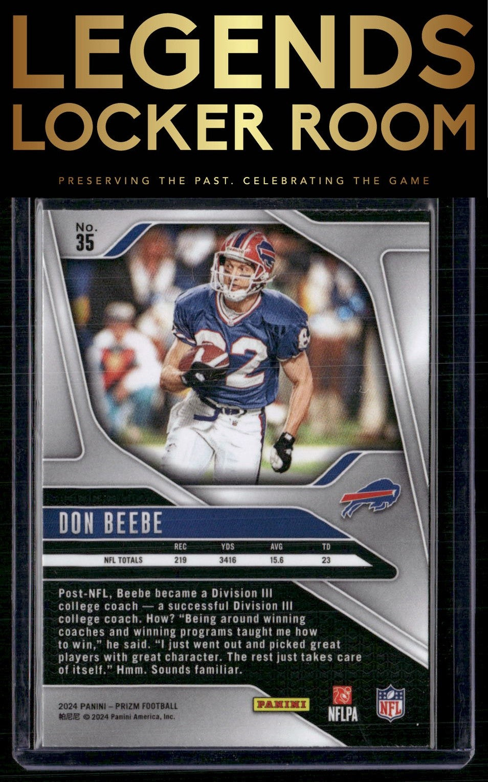 2024 Panini Prizm #35 Don Beebe
