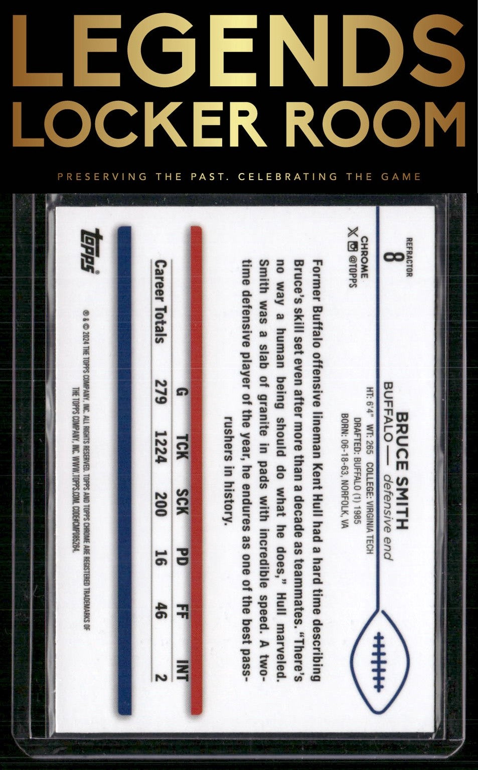 2024 Topps Chrome #8 Bruce Smith Refractor