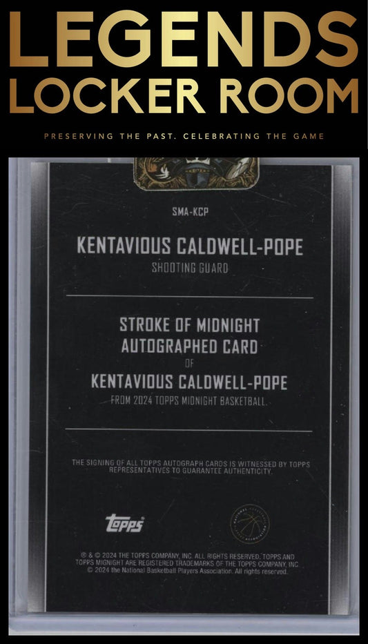 2023-24 Topps Midnight Kentavious Caldwell-Pope Stroke of Midnight Auto /199