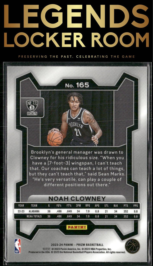 2023-24 Panini Prizm #165 Noah Clowney