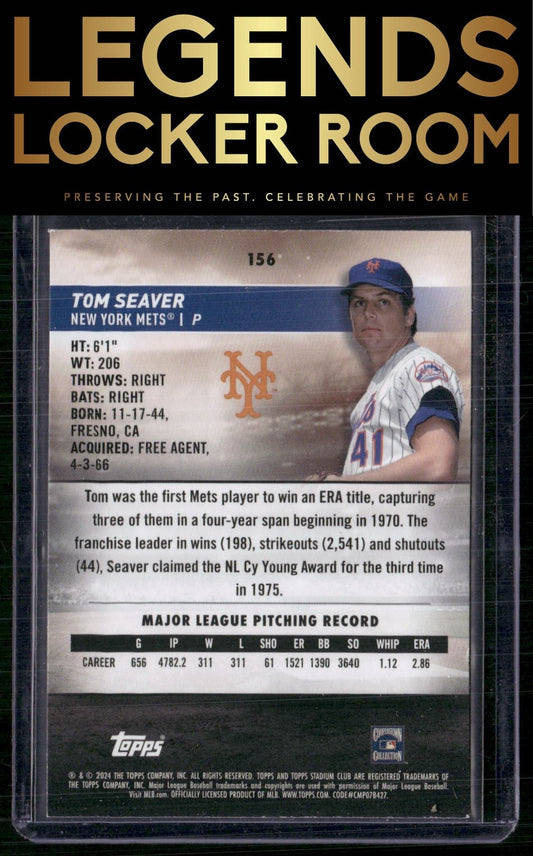 2024 Stadium Club #156 Tom Seaver Red Foil