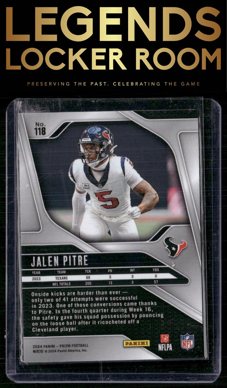 2024 Panini Prizm #118 Jalen Pitre