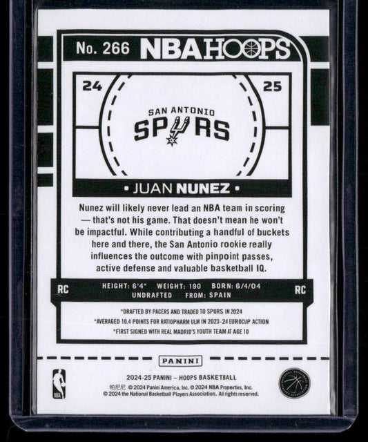 2024-25 Hoops #266 Juan Núñez