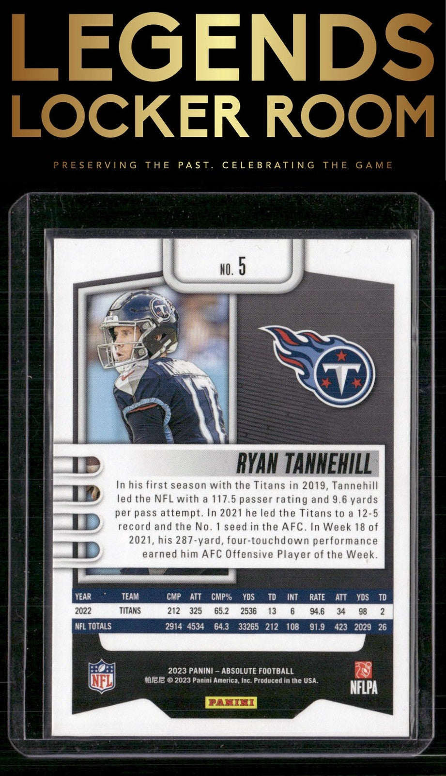 2023 Panini Absolute #5 Ryan Tannehill