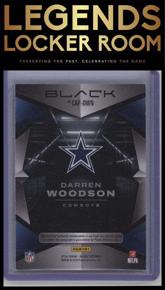 2024 Panini Black #CAP-DWN Darren Woodson Capstones Royal #/50