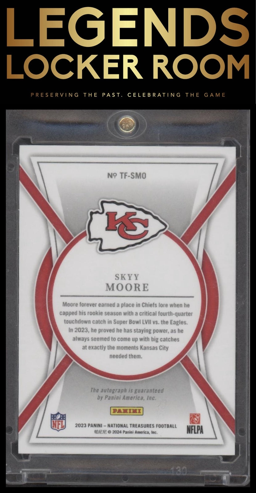 2023 Panini National Treasures #TF-SMO Skyy Moore The Future Blue Auto #/10