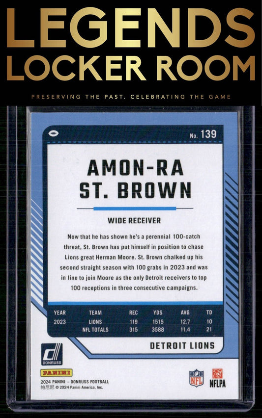 2024 Donruss #139 Amon-Ra St. Brown