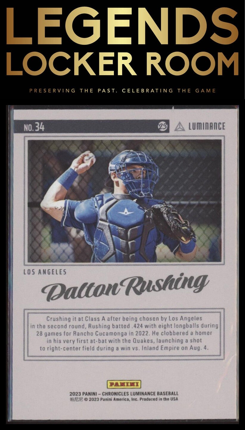 2023 Panini Chronicles: Luminance #34 Dalton Rushing