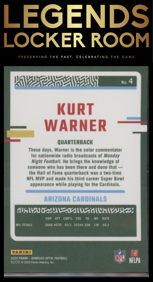 2023 Donruss Optic #4 Kurt Warner