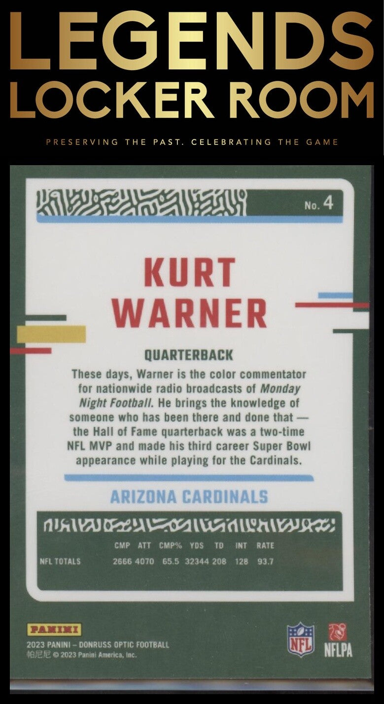 2023 Donruss Optic #4 Kurt Warner