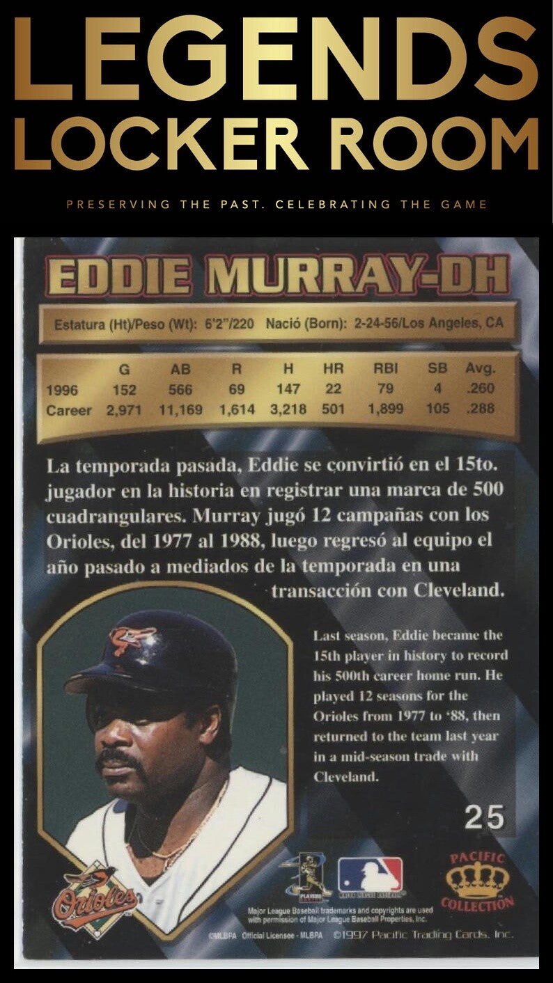 1997 Pacific Crown Collection #25 Eddie Murray