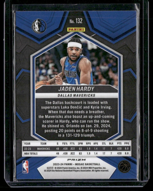 2023-24 Panini Mosaic #132 Jaden Hardy Mosaic