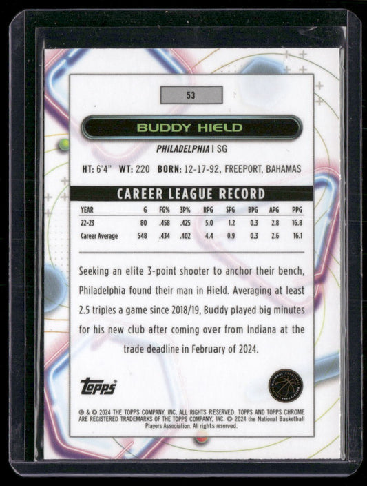 2023-24 Topps Chrome Cosmic #53 Buddy Hield