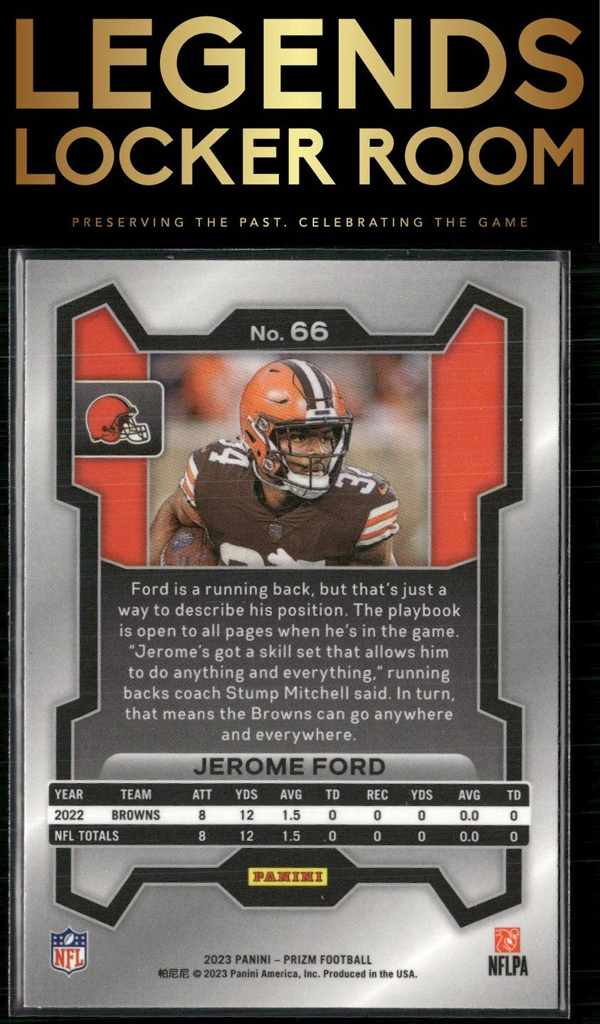 2023 Panini Prizm #66 Jerome Ford