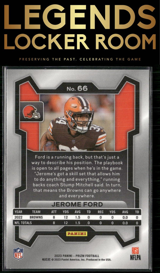 2023 Panini Prizm #66 Jerome Ford