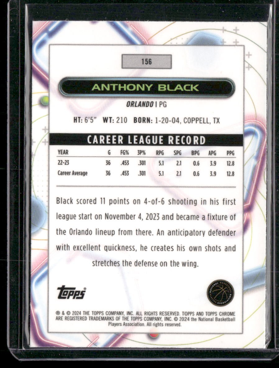 2023-24 Topps Chrome Cosmic #156 Anthony Black