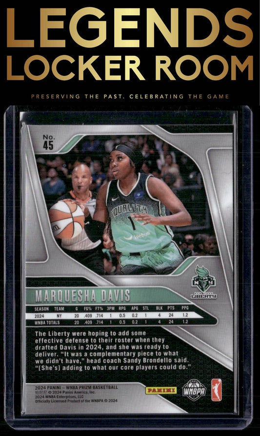 2024 Panini Prizm WNBA #45 Marquesha Davis
