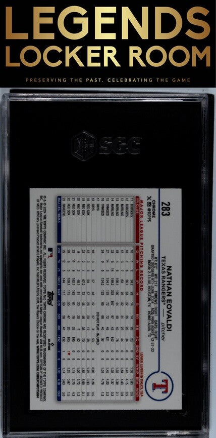 2024 Topps Chrome #283 Nathan Eovaldi Negative Ref. SGC 9