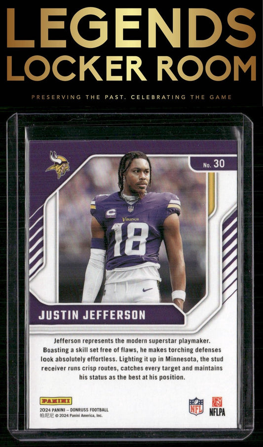 2024 Donruss #30 Justin Jefferson The Elite Series