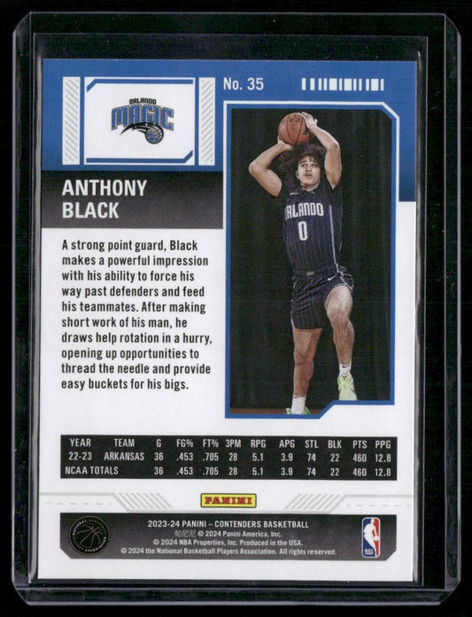 2023-24 Panini Contenders #35 Anthony Black Season Ticket Retail