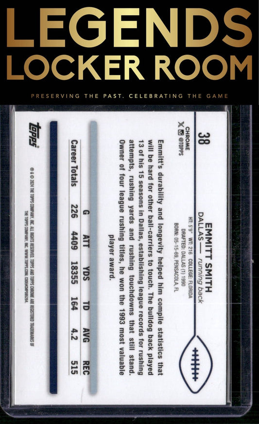 2024 Topps Chrome #38 Emmitt Smith