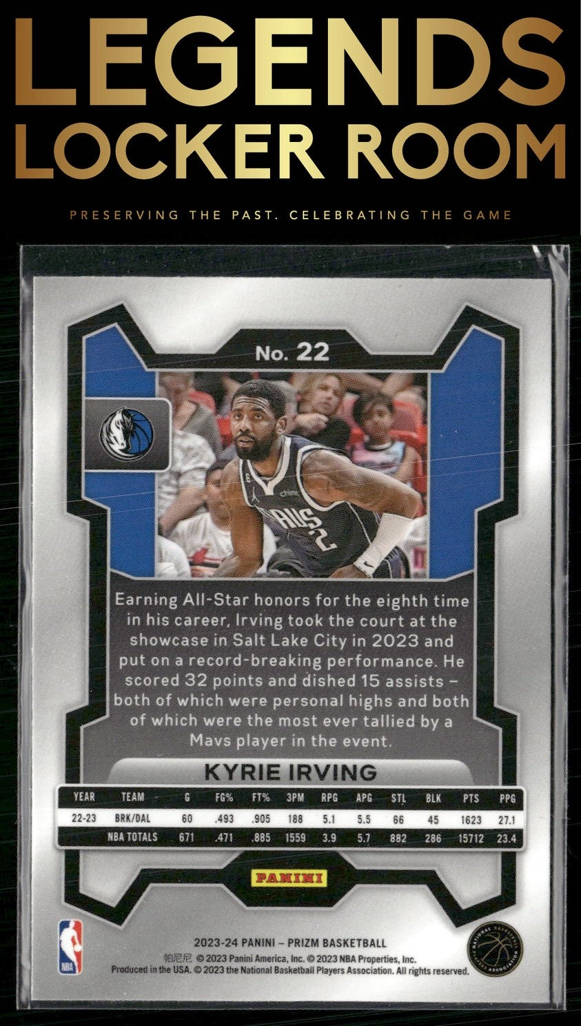 2023-24 Panini Prizm #22 Kyrie Irving