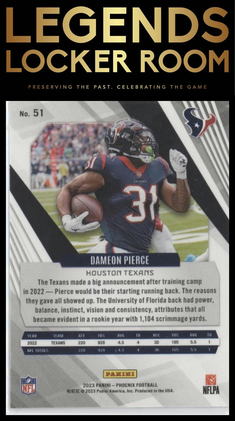 2023 Panini Phoenix #51 Dameon Pierce
