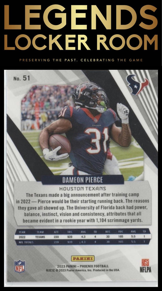 2023 Panini Phoenix #51 Dameon Pierce