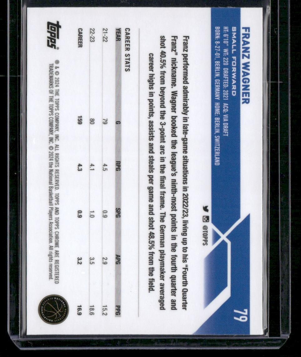 2023-24 Topps Chrome #79 Franz Wagner